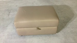 Dion Leather Ottoman - 2