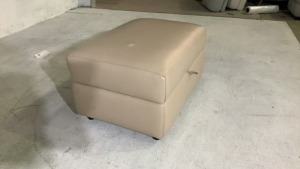 Dion Leather Ottoman - 7