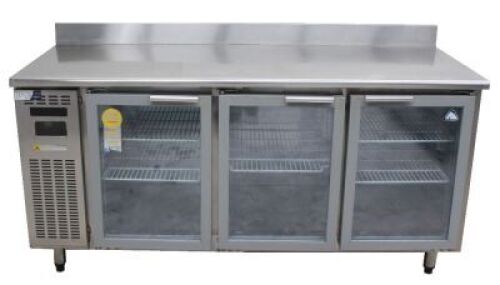 EVEREST 3 GLASS DOOR COUNTER TOP FRIDGE