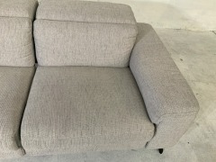 Miller 2 Seater Fabric Electric Recliner Sofa - 4