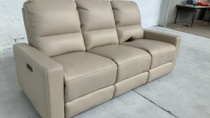 Encore 3 Seater Leather Electric Recliner - 6