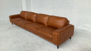 Dane Leather Sofa - 3
