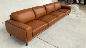 Dane Leather Sofa - 6