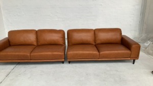 Dane Leather Sofa - 7