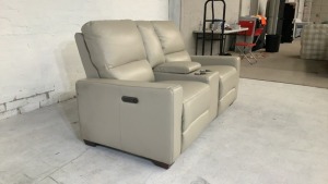Encore X 2 Seater Leather Electric Recliner with Console - 6