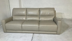 Brighton 3 Seater Leather Sofa - 3