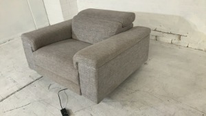 Fabric Electric Recliner Armchair - 3