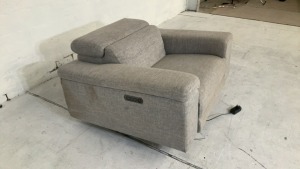 Fabric Electric Recliner Armchair - 6