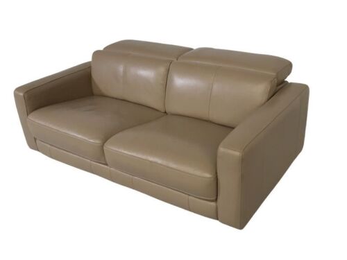 Dixon 2.5 Seater Leather Sofa with Adjustable Headrests
