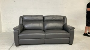 Dover II 2.5 Seater Leather Electric Recliner Sofa - 2
