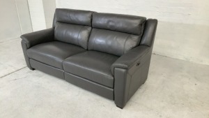 Dover II 2.5 Seater Leather Electric Recliner Sofa - 3