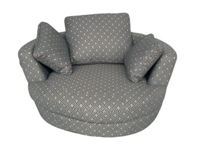Snuggle Swivel Fabric Armchair
