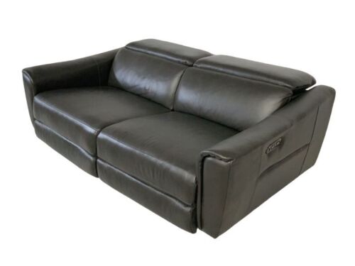 Calais 2 Seater Leather Electric Recliner Sofa