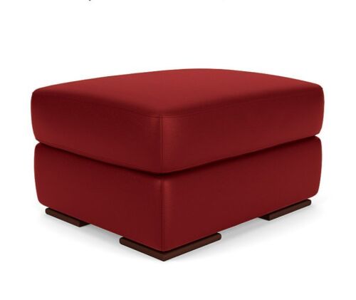 Park Avenue Leather Ottoman