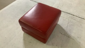 Park Avenue Leather Ottoman - 4