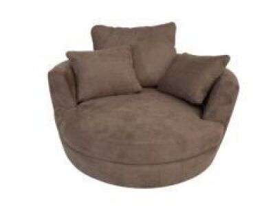 Snuggle Swivel Fabric Armchair