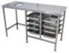 STAINLESS STEEL PREP BENCH WITH GASTRONOME RACK - 2