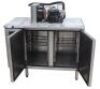 SKOPE PEGASUS STAINLESS STEEL UNDER COUNTER 2 DOOR FRIDGE - 4
