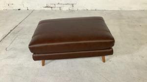 Lexi Leather Ottoman - Large - 3