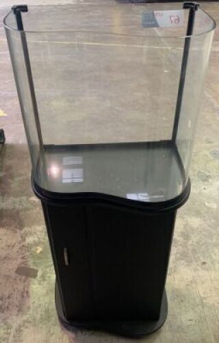 one B shaped small fish tank 43 L x 40 H cm with stand