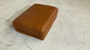 Dane Leather Ottoman - 2