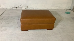 Melbourne Leather Ottoman - 2