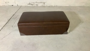 Neo Leather Ottoman with Storage - 3