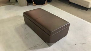 Neo Leather Ottoman with Storage - 6