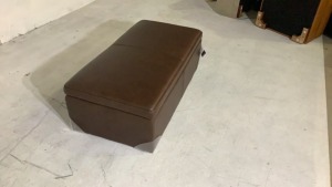 Neo Leather Ottoman with Storage - 7