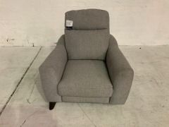 Brentwood Fabric Electric Recliner Armchair - 5