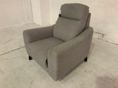 Brentwood Fabric Electric Recliner Armchair - 6