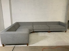 Zara 6 Seater Fabric Modular Lounge - 2