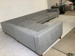 Zara 6 Seater Fabric Modular Lounge - 3