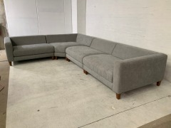 Zara 6 Seater Fabric Modular Lounge - 5