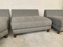 Zara 6 Seater Fabric Modular Lounge - 9