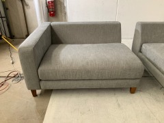 Zara 6 Seater Fabric Modular Lounge - 11