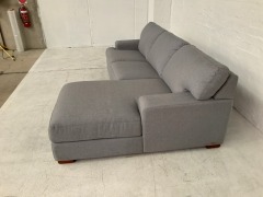 Melbourne 2.5 Seater Fabric Modular Lounge with Chaise - 6