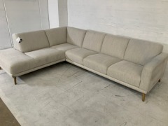 Alana 2.5 Seater Fabric Modular Lounge with Chaise - 2