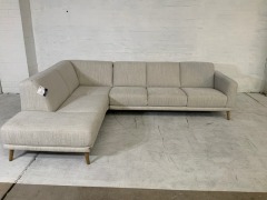 Alana 2.5 Seater Fabric Modular Lounge with Chaise - 3