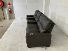 Encore X Leather Reclining Home Theatre Sofa - 9