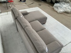 Melbourne 2.5 Seater Fabric Modular Lounge with Chaise - 5