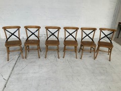 Set of 6 Timber Dining Chairs - 2