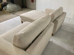 Zara Petite 2.5 Seater Fabric Lounge with chaise - 3