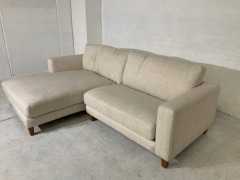 Zara Petite 2.5 Seater Fabric Lounge with chaise - 4