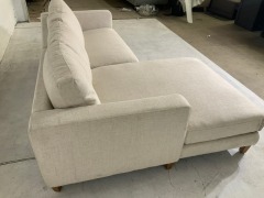 Zara Petite 2.5 Seater Fabric Lounge with chaise - 6