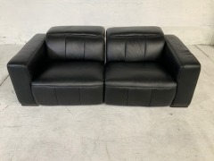 Ellison 2 Seater Leather Electric Recliner Sofa - 2