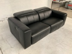 Ellison 2 Seater Leather Electric Recliner Sofa - 3