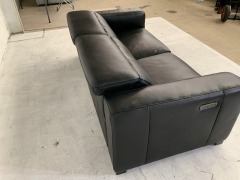 Ellison 2 Seater Leather Electric Recliner Sofa - 5