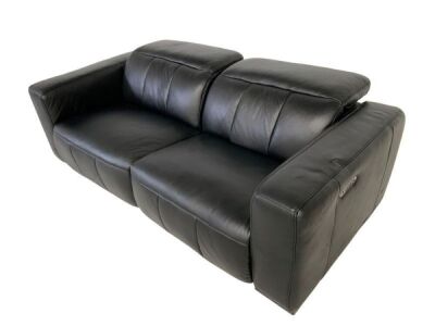Ellison 2 Seater Leather Electric Recliner Sofa