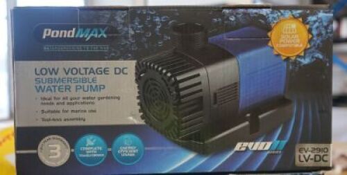 Pondmax EVO II 2910 Low Voltage Submersible Pond Pump.